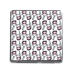 Doctor Pattern White Memory Card Reader (square 5 Slot) by snowwhitegirl