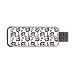 Doctor Pattern White Portable Usb Flash (two Sides) by snowwhitegirl