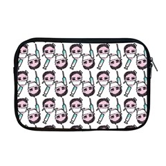 Doctor Pattern White Apple Macbook Pro 17  Zipper Case by snowwhitegirl