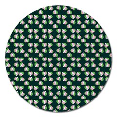 Darla Teal Magnet 5  (round) by snowwhitegirl