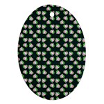 Darla Teal Oval Ornament (Two Sides) Front