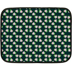 Darla Teal Double Sided Fleece Blanket (mini)  by snowwhitegirl