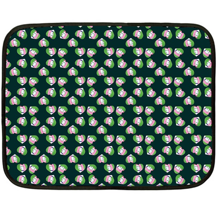 Darla Teal Double Sided Fleece Blanket (Mini) 