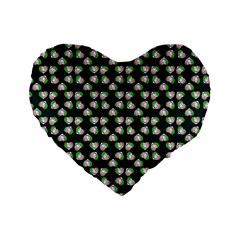 Darla Teal Standard 16  Premium Heart Shape Cushions by snowwhitegirl