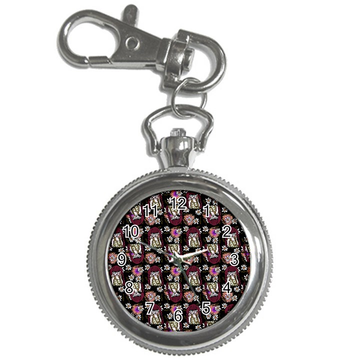 Braids Doll Daisies Black Key Chain Watches