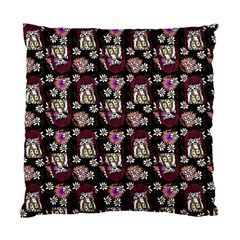 Braids Doll Daisies Black Standard Cushion Case (one Side) by snowwhitegirl