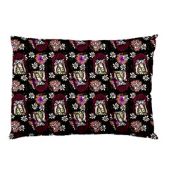 Braids Doll Daisies Black Pillow Case by snowwhitegirl