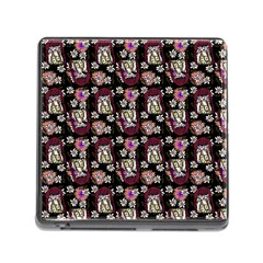 Braids Doll Daisies Black Memory Card Reader (square 5 Slot) by snowwhitegirl