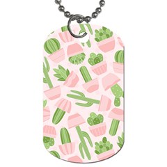 Cactus Pattern Dog Tag (two Sides) by designsbymallika