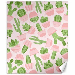 Cactus Pattern Canvas 8  X 10  by designsbymallika