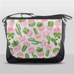 Cactus Pattern Messenger Bag Front