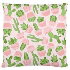 Cactus Pattern Standard Flano Cushion Case (one Side) by designsbymallika