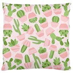 Cactus Pattern Large Flano Cushion Case (Two Sides) Front