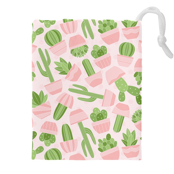 Cactus Pattern Drawstring Pouch (4XL)