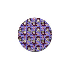 Braids Doll Daisies Purple Golf Ball Marker (4 Pack) by snowwhitegirl