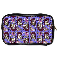 Braids Doll Daisies Purple Toiletries Bag (one Side)