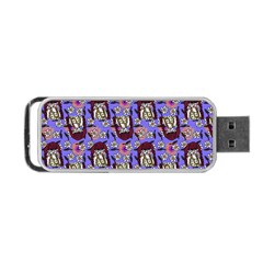 Braids Doll Daisies Purple Portable Usb Flash (one Side) by snowwhitegirl