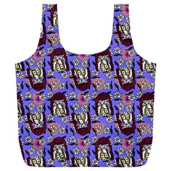 Braids Doll Daisies Purple Full Print Recycle Bag (xxl)