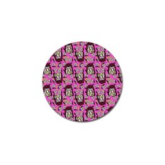 Braids Doll Daisies Pink Golf Ball Marker (4 Pack) by snowwhitegirl