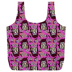 Braids Doll Daisies Pink Full Print Recycle Bag (xxl)