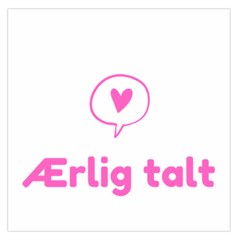 ?rlig Talt Logo Large Satin Scarf (square) by Aerligtalt