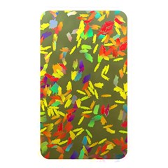 Colorful Brush Strokes Painting On A Green Background                                                    Memory Card Reader (rectangular) by LalyLauraFLM