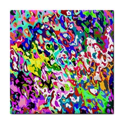 Colorful Paint Texture                                                    Tile Coaster by LalyLauraFLM