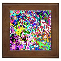 Colorful paint texture                                                    Framed Tile