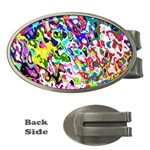 Colorful paint texture                                                    Money Clip (Oval) Front