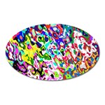 Colorful paint texture                                                    Magnet (Oval) Front