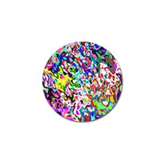 Colorful Paint Texture                                                    Golf Ball Marker by LalyLauraFLM