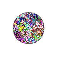 Colorful Paint Texture                                                    Hat Clip Ball Marker by LalyLauraFLM