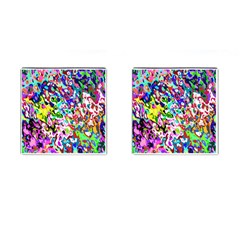 Colorful paint texture                                                    Cufflinks (Square)