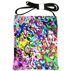 Colorful paint texture                                                    Shoulder Sling Bag