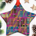 Colorful shapes texture                                                   Ornament (Star) Front