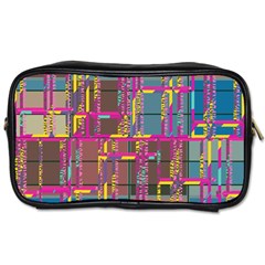 Colorful Shapes Texture                                                   Toiletries Bag (one Side)