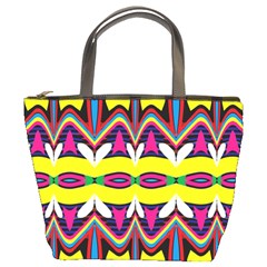 Colorful Shapes                                                   Bucket Bag by LalyLauraFLM