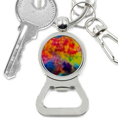 Colorful Watercolors Texture                                                    Bottle Opener Key Chain by LalyLauraFLM