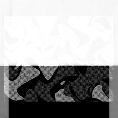 Trippy, Asymmetric Black And White, Paint Splash, Brown, Army Style Camo, Dotted Abstract Pattern Rectangular Jigsaw Puzzl by Casemiro