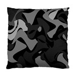 Trippy, asymmetric Black and white, Paint Splash, Brown, Army Style Camo, Dotted Abstract Pattern Standard Cushion Case (Two Sides) Front