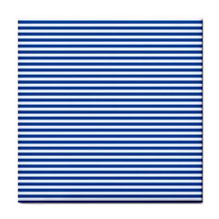 Classic Marine Stripes Pattern, Retro Stylised Striped Theme Tile Coaster by Casemiro