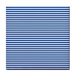 Classic marine stripes pattern, retro stylised striped theme Tile Coaster Front