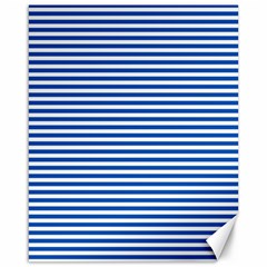 Classic Marine Stripes Pattern, Retro Stylised Striped Theme Canvas 16  X 20  by Casemiro