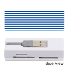 Classic Marine Stripes Pattern, Retro Stylised Striped Theme Memory Card Reader (stick) by Casemiro