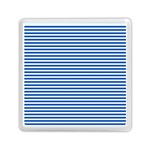 Classic marine stripes pattern, retro stylised striped theme Memory Card Reader (Square) Front