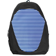 Classic Marine Stripes Pattern, Retro Stylised Striped Theme Backpack Bag by Casemiro