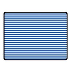 Classic Marine Stripes Pattern, Retro Stylised Striped Theme Double Sided Fleece Blanket (small)  by Casemiro