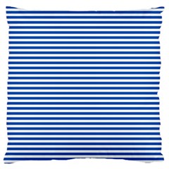 Classic Marine Stripes Pattern, Retro Stylised Striped Theme Large Flano Cushion Case (two Sides) by Casemiro