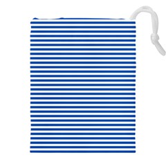 Classic Marine Stripes Pattern, Retro Stylised Striped Theme Drawstring Pouch (5xl) by Casemiro