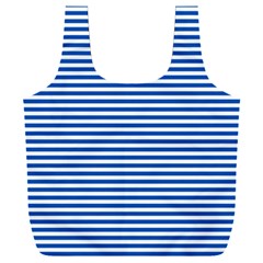 Classic Marine Stripes Pattern, Retro Stylised Striped Theme Full Print Recycle Bag (xxl)